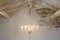 Kronleuchter aus geblasenem Murano Glas mit 6 Leuchten, Italien, 1930er oder 1940er 6