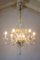 Lampadario a 6 luci in vetro di Murano soffiato, Italia, anni '30 o '40, Immagine 14