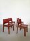 Leather Chairs in the Style of Tobia Scarpa for Molteni, Set of 4 10