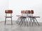 Result Chairs with Blue Frame by Friso Kramer for Ahrend De Cirkel, 1958, Set of 6 4