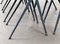 Result Chairs with Blue Frame by Friso Kramer for Ahrend De Cirkel, 1958, Set of 6 10
