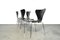 Vintage 3107 Butterfly Chairs by Arne Jacobsen for Fritz Hansen, Denmark, 1976, Set of 4, Image 3