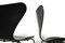 Chaises Butterfly 3107 Vintage par Arne Jacobsen pour Fritz Hansen, Danemark, 1976, Set de 4 8