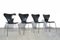 Vintage 3107 Butterfly Chairs von Arne Jacobsen für Fritz Hansen, Denmark, 1976, 4er Set 1