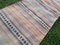 Vintage Turkish Kilim Striped Runner Carpet 9