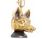 English Brass and Iron Fox Head Door Stop by Peerage, 1920s 6