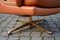 Vintage Cognac Swivel Lounge Chair by Carl Straub, 1960s 22