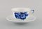 Royal Copenhagen Blue Flower Angular Coffee Cups with Saucers and Creamer, Set of 9 2