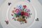 Assiettes Antiques en Porcelaine avec Paniers de Fleurs Peints à la Main, Set de 2 3