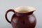 Royal Copenhagen / Aluminia Confetti Jug in Burgundy Red Glazed Faience 3