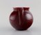 Royal Copenhagen / Aluminia Confetti Jug in Burgundy Red Glazed Faience 4