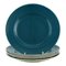 Assiettes à Confetti Royal Copenhagen / Aluminia en Faïence Émaillée Turquoise, Set de 5 1