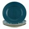 Royal Copenhagen / Aluminia Confetti Plates in Turquoise Glazed Faience, Set of 5 1