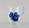 Royal Copenhagen Geflochtene Zuckerdose und Sahnekännchen mit blauen Blumen, 1960er, 2er Set 4
