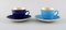Royal Copenhagen / Aluminia Confetti Coffee Cups with Saucers, Set of 8, Image 2