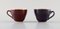 Tasses à Café Royal Copenhagen / Aluminia Confetti avec Soucoupes, Set de 8 4