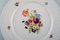 Antique Porcelain Plates with Hand-Painted Flowers, Set of 5 5