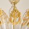 Large Venetian Chandelier in Gilded Murano Glass by Barovier, 1950s, Image 19