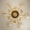 Large Venetian Chandelier in Gilded Murano Glass by Barovier, 1950s, Image 15