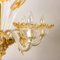 Large Venetian Chandelier in Gilded Murano Glass by Barovier, 1950s, Image 7