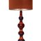 Large Ceramic Floor Lamp with New Silk Custom Made Lampshade by René Houben, Image 8