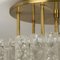 Large Glass Brass Light Fixtures from Doria, Germany, 1969, Set of 3 14