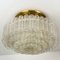 Large Glass Brass Light Fixtures from Doria, Germany, 1969, Set of 3, Image 13