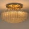 Large Glass Brass Light Fixtures from Doria, Germany, 1969, Set of 3 4