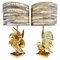 Brass Fighting Birds Table Lamps, 1960s, Set of 2 1