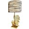 Brass Fighting Birds Table Lamps, 1960s, Set of 2, Image 6