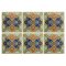 Antique Six Ceramic Tiles, Onda, Spain Valencia, 1900s, Set of 6 1