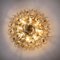 Large Flush Mount Light Fixture in Glass, Brass and Nickel from Doria, 1960s, Image 7
