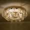 Large Flush Mount Light Fixture in Glass, Brass and Nickel from Doria, 1960s, Image 4