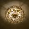 Large Flush Mount Light Fixture in Glass, Brass and Nickel from Doria, 1960s, Image 12