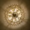Large Flush Mount Light Fixture in Glass, Brass and Nickel from Doria, 1960s, Image 15