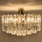 Large Palazzo Light Fixture in Gilt Brass and Glass by J. T. Kalmar 9