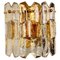 Palazzo Wall Light Fixture in Gilt Brass and Glass by J. T. Kalmar 3