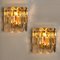 Palazzo Wall Light Fixture in Gilt Brass and Glass by J. T. Kalmar 2