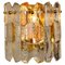Palazzo Wall Light Fixture in Gilt Brass and Glass by J. T. Kalmar 1