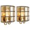 Iron and Bubble Glass Sconces from Limburg, Germany, 1960s, Set of 2 1