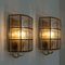 Iron and Bubble Glass Sconces from Limburg, Germany, 1960s, Set of 2 2