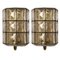 Iron and Bubble Glass Sconces from Limburg, Germany, 1960s, Set of 2 14