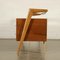 Beech Mahogany Veneer and Glass Chest of Drawers, Italy, 1950s 12