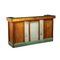 Reception Desk in Larch Glass and Vinyl, Italy, Early 900s 1