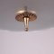 Brass and Glass Ceiling Lamp, Italy, 1950s 7