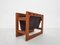 Scandinavian Solid Teak Magazine Stand, Denmark, 1960s 1