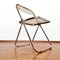 Plia Folding Chair in Light Brown Smoked Acrylic by Giancarlo Piretti for Castelli, Italy, 1970s 4