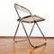Plia Folding Chair in Light Brown Smoked Acrylic by Giancarlo Piretti for Castelli, Italy, 1970s, Image 12