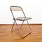 Plia Folding Chair in Light Brown Smoked Acrylic by Giancarlo Piretti for Castelli, Italy, 1970s 11