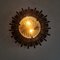 Vintage Scandinavian Brutalist Sun Wall Lamp by Tom Ahlström & Hans Ehrich, 1960s, Image 10